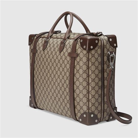 Gucci leather suitcase